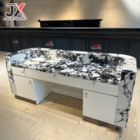 Comptoir de réception contemporain sur mesure de haute qualité pour magasin de détail, mobilier de comptoir de luxe pour hall d'hôtel et boutique