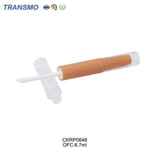 Tubos de Lápiz Labial Rosados, Botella de Brillo Labial de Plástico, Tubo de Lápiz Labial de Doble Cara, Tubo de Plástico Redondo - Product Image 3