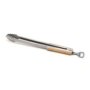 Pinza Multifunzionale in Acciaio Inox con Manico in Legno <span class=keywords><strong>e</strong></span> Apribottiglie, Accessori per Barbecue <span class=keywords><strong>e</strong></span> <span class=keywords><strong>Griglia</strong></span> a Carbone da Esterno - Product Image 2