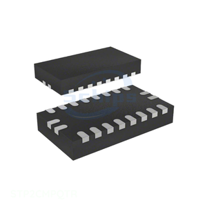 Composants électroniques en stock, acheter en ligne : CI de gestion de l'alimentation (PMIC) STP2CMPQTR, CI de pilote LED, régulateur PWM 30mA 20QFN 20UFQFN - Product Image 1