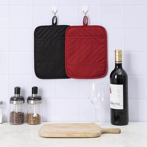 แผ่นรองแก้วผ้าฝ้ายทนความร้อน,แผ่นรองแก้วสำหรับใช้ในครัวหม้อพักน้ำสำหรับอบอุปกรณ์เสริมสำหรับโต๊ะบาร์บีคิวทำอาหาร - Product Image 2