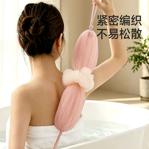 FaSoLa Stretchable Bath Ball Dual Use Foaming Exfoliating Sponge With Rope For Bathing - Product Image 2