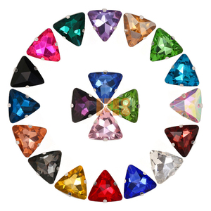Hot Sale Oval/Pferde auge/Herz/Rechteck/Quadratische Form Edelstein Glas Stein Nähglas Kristalls tein für Hochzeits kleid Accessoires - Product Image 6