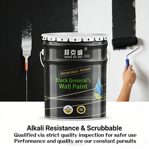 Pintura de Látex Negra para Pintar en Casa, Paredes Interiores, Rejillas de Ventilación, Pintura Negra Pura, Inodora y Resistente al Moho - Product Image 3