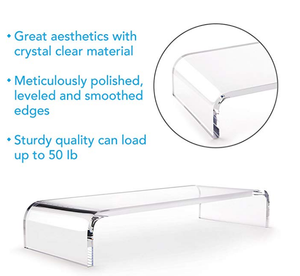 Soporte de monitor acrílico, <span class=keywords><strong>para</strong></span> <span class=keywords><strong>internet</strong></span>, caf, plexiglás, pc, escritorio - Product Image 2
