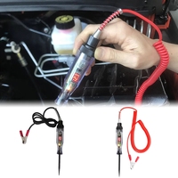 Testeur de circuit de tension numérique 6V 12V 24V pour voiture et camion, avec sonde longue et ampoule, outils de diagnostic automobile, réparation auto