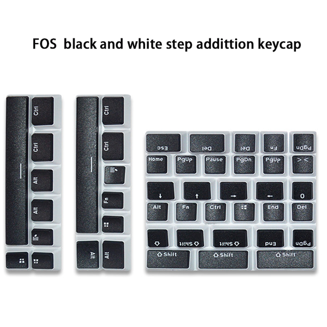 Supplementary Double Shot PBT Opaque Mechanical Gaming Keyboard Pudding KeyCaps Customized Color for European Spanish Layout
