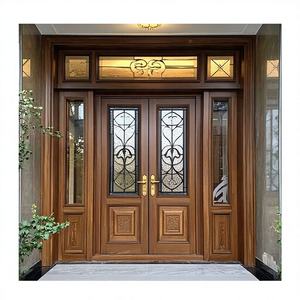 <span class=keywords><strong>Puerta</strong></span> Doble <span class=keywords><strong>de</strong></span> <span class=keywords><strong>Madera</strong></span> para Entrada Principal <span class=keywords><strong>de</strong></span> Casa, Estilo Norteamericano, Venta Caliente <span class=keywords><strong>de</strong></span> Sunnysky, Puertas <span class=keywords><strong>de</strong></span> Entrada <span class=keywords><strong>de</strong></span> <span class=keywords><strong>Madera</strong></span> con Vidrio - Product Image 1