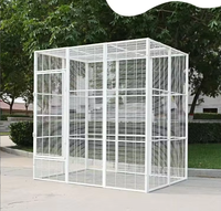 Cage d'élevage extensible pour villa, grande cage à oiseaux robuste et sécurisée, idéale pour chats, chiens, pigeons, paons