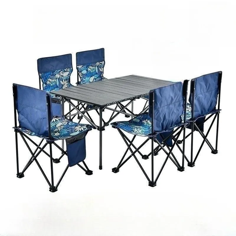 Taşınabilir rekabetçi fiyat saklama çantası konfor büyük açık Metal kamp masası ve sandalye seti