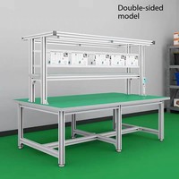Mesa de Trabajo Móvil para Reparación de Celulares iPhone, para Uso en Hospitales y Escuelas, con Perfil de Aluminio Resistente a la Corrosión