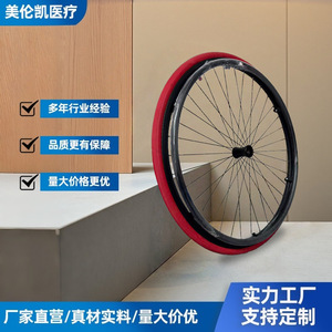 Ensemble de moyeu de roue 26x1 en alliage d'aluminium à 36 trous pour pièces de rechange de fauteuil roulant - Product Image 5