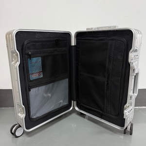 Set di Valigie di Lusso Interamente in Alluminio, 20 <span class=keywords><strong>e</strong></span> 28 Pollici, Bagaglio a Mano in Metallo con Ruote Girevoli, Etichetta Personalizzata - Product Image 3