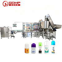 6000 BPH haute vitesse rouleau boule bouteille remplissage bouchage et bouchage ligne de production parfum déodorant Nivea Roll-on conteneur