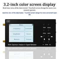 SA6 6GHz Optical Handheld Spectrum Analyzer 134x74x21mm Portable 1 Year Warranty 35 6200 MHz Built-in Signal Generator PC