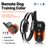 Collier de dressage pour animaux de compagnie avec 1 télécommande et 3 récepteurs, portée de 3300 pieds, personnalisation OEM/ODM, certifié FCC CE RoHS MSDS, avec fonctions de bip, vibration et choc