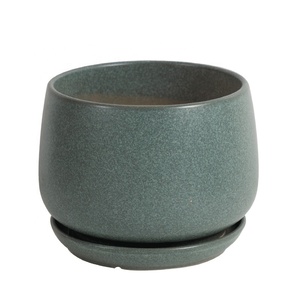 Vente en gros, ensemble de pots de fleurs en céramique, décoration de bureau bon marché, 3 pièces - Product Image 1