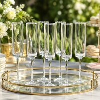 155ml Verfijnde Elegante Champagnefluit voor Wijnhuizen, Restaurants, Wijneducatie, Proefavonden, Klassieke Stijl, Groothandelsbestelling, Huishoudelijk Gebruik