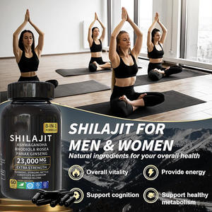 100% capsule Shilajit organiche di puro himalayano miscela ayurvedica ad alta potenza con Ashwagandha Rhodiola Rosea <span class=keywords><strong>Panax</strong></span> <span class=keywords><strong>Ginseng</strong></span> - Product Image 5