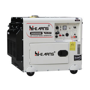 하이언즈 5kw 6.5KW 8.0KVA 220V 단상 저소음 공랭식 디젤 발전기 (디지털 패널 포함) - Product Image 1