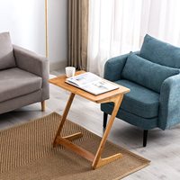 Combohome Z-Shape Multi-Functional Furniture End Bed Side Laptop Desk Table basse en bambou pour le salon