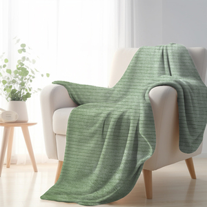 ผ้าห่มเชอร์ปาผ้าแจ็คการ์ดที่ผลิตเองสำหรับโครงการจำนวนมาก - Product Image 4