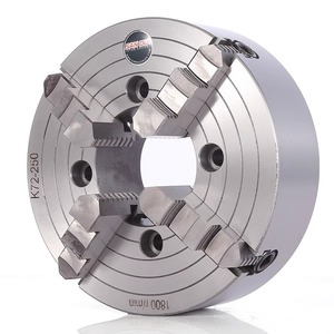 Mandril excéntrico de cuatro mordazas K72-250, 250 mm, mordazas ajustables, mandril para torno, tamaño métrico - Product Image 2