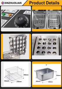 Commercial Electric <strong>Fryer</strong> Stainless Steel French Fries Potato Chip <strong>Fryer</strong> 2 Tanks 2 Baskets 6L+6L Capacity Energy Saving - Product Image 4