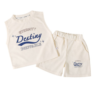 Conjunto de Dos Piezas de Verano para Niños, Chaleco sin Mangas y Pantalones Cortos - Product Image 6
