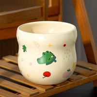 Mug à café en céramique Lelyi Creative Cute Crocodile Pattern avec poignée pour la maison et le bureau