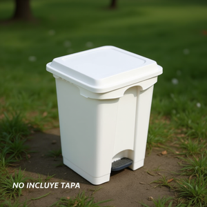 Pattumiera a Pedale Bianca 45 L Senza Coperchio Base - Product Image 2
