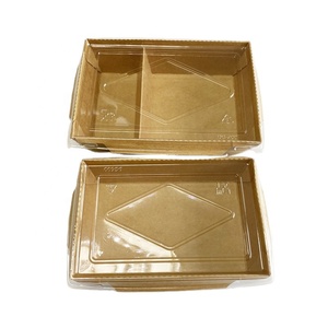700ml Disposable Kraft Paper Packaging Fast Food Takeout To Go Fried Chicken Food Box