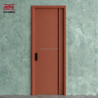 Porte battante moderne insonorisée en WPC et MDF, étanche, à bas prix, pour hôtel, chambre, bureau, villa, salle de bain, bâtiment