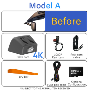 Caméra embarquée ACARCAM 4K double objectif avec capteur G, vision nocturne, moniteur de stationnement pour Ford Kuga 2019-2025/MK3 2022-2026/Expedition 2018-2024 - Product Image 5
