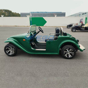 Voiture électrique classique verte de haute performance, 4 places, style antique, à vendre - Product Image 3