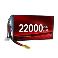Baterai Isi Ulang Semi-solid State 22000mah 6S 12S 14S 23.7V 47.4V 55.3V High Magnification 10C/20C Discharge Bersertifikasi CE
