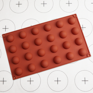 Moules à gâteau <span class=keywords><strong>demi</strong></span>-sphère antiadhésive écologique 24 cavités <span class=keywords><strong>moule</strong></span> en silicone semi-sphère <span class=keywords><strong>moule</strong></span> à gâteau en silicone de qualité alimentaire - Product Image 5