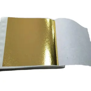 Feuilles multifonctionnelles d'imitation de feuilles d'or pour l'artisanat Nail Art Décoration de meubles Taiwan B Feuille d'or 9*9 cm