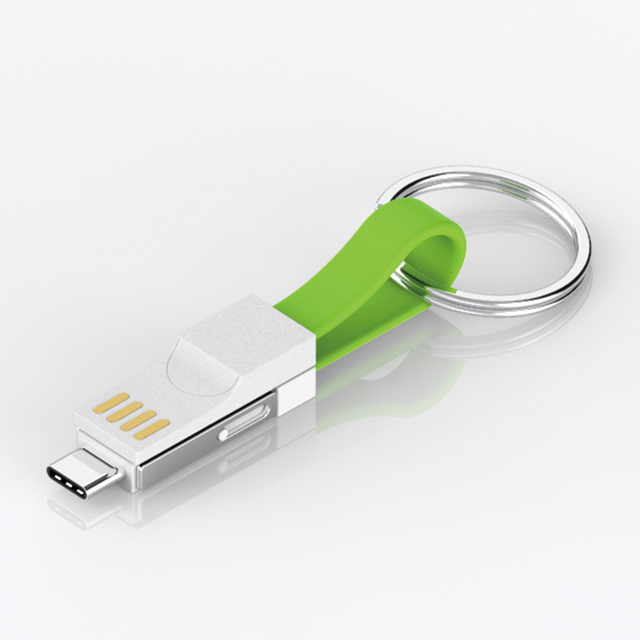 Top Sale Promotion Gift Portable 3 in 1 Keychain USB Data Cable With Custom Logo Usb Magnetic Cable for Type C Android Phones
