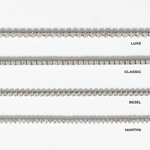 สร้อยคอเทนนิสเพชรทรงกลมเจียระไนแบบบริลเลียนท์ 3 กะรัต แบบสั่งทำพิเศษ เครื่องประดับเพชร CVD ทองแท้ 9k 10k สร้อยคอเพชรเพาะเลี้ยงในห้องปฏิบัติการ - Product Image 3