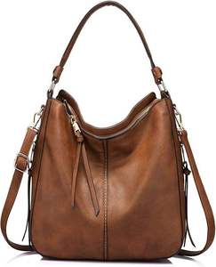 Women Trendy Faux Leather Tote Shoulder Handbag with Top <b>ZIP</b> Closure Large Capacity Ladies <b>Purse</b> Modern Elegant Casual Shopping - Product Image 2