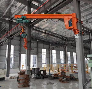 2 टन कार्यशाला दीवार घुड़सवार स्तंभ मैनुअल लिफ्टिंग जिब क्रेन के साथ जिब क्रेन - Product Image 6