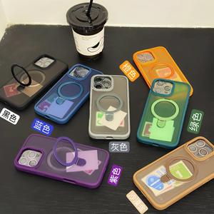 El soporte de succión magnética de metal IP 17 es adecuado para iPhone16ProMax, funda para teléfono móvil, sensación de piel 14, anticaída 15 - Product Image 2