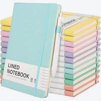 Carnet de notes thermique A7 en cuir PU avec logo personnalisé, couverture rigide, élastique, mini journal de voyage, bloc-notes, cadeau promotionnel