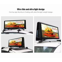 Écran de toit de voiture étanche 960*320mm P4 P5 P6 écran de publicité taxi top led display