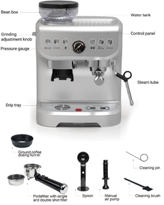 PANCERKA Machine à expresso semi-automatique programmable économique pour cappuccino italien, machine à café expresso professionnelle pour hôtels - Product Image 6