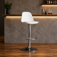 Tabouret de bar pivotant en métal moderne pour bar à domicile, hôtel, villa, salon