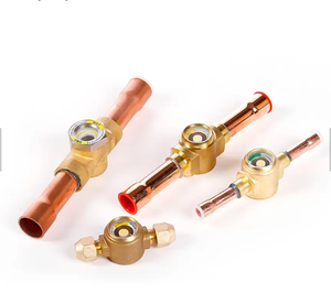 Vanne à boisseau sphérique en laiton pour réfrigération série LQF HBC 1-1/8" HBC-28 avec port de charge et d'inspection pour pièces de réfrigérateur - Product Image 3