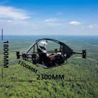 SHUIMAN JINSHAN EVTOL, Vehículo Aéreo de Despegue y Aterrizaje Vertical (EVTOL) de un Solo Asiento, Nave Espacial Tripulada, Estructura Plegable de Fibra de Carbono, 120 kg