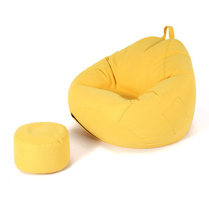 Bolsa de granos en forma de gota suave para adultos, sofá grande perezoso, silla sin relleno - Product Image 2